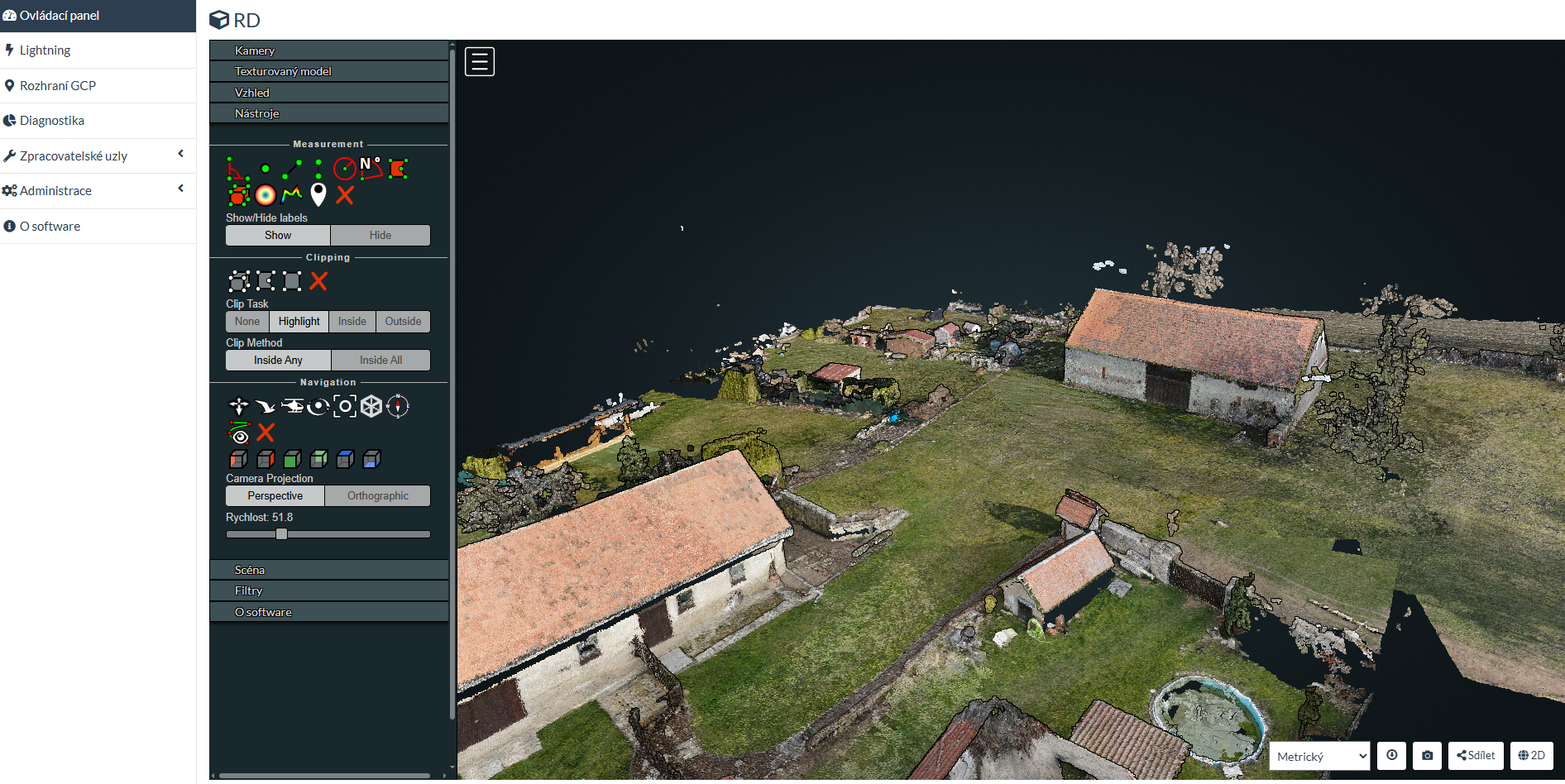 Zobrazení mesh modelu přímo v aplikaci